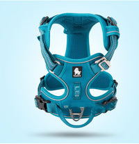 HKM-3155773 Adjustable Nylon Dog Harness with Traction Rope for Small to Large Dogs - Multiple Colors Available
