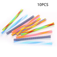 HKM-3157309 Interactive Telescopic Cat Spring Toys - Fun Nylon Playsticks, 10-Pack