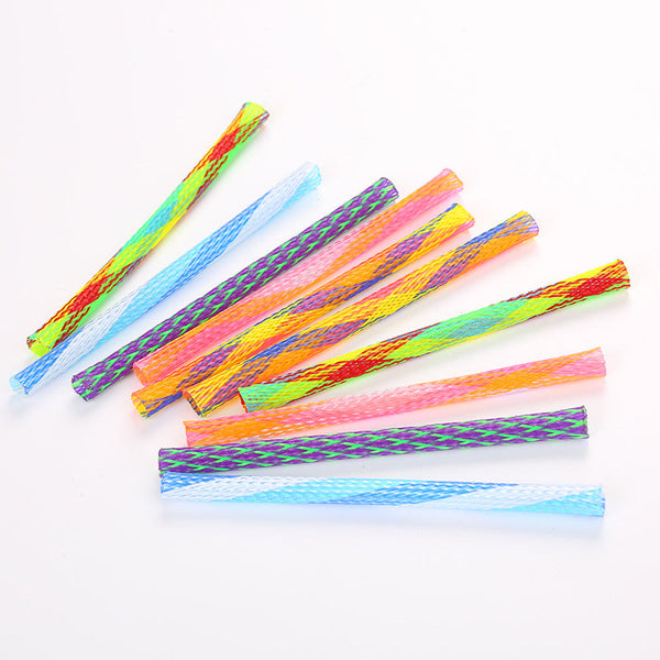 HKM-3157309 Interactive Telescopic Cat Spring Toys - Fun Nylon Playsticks, 10-Pack