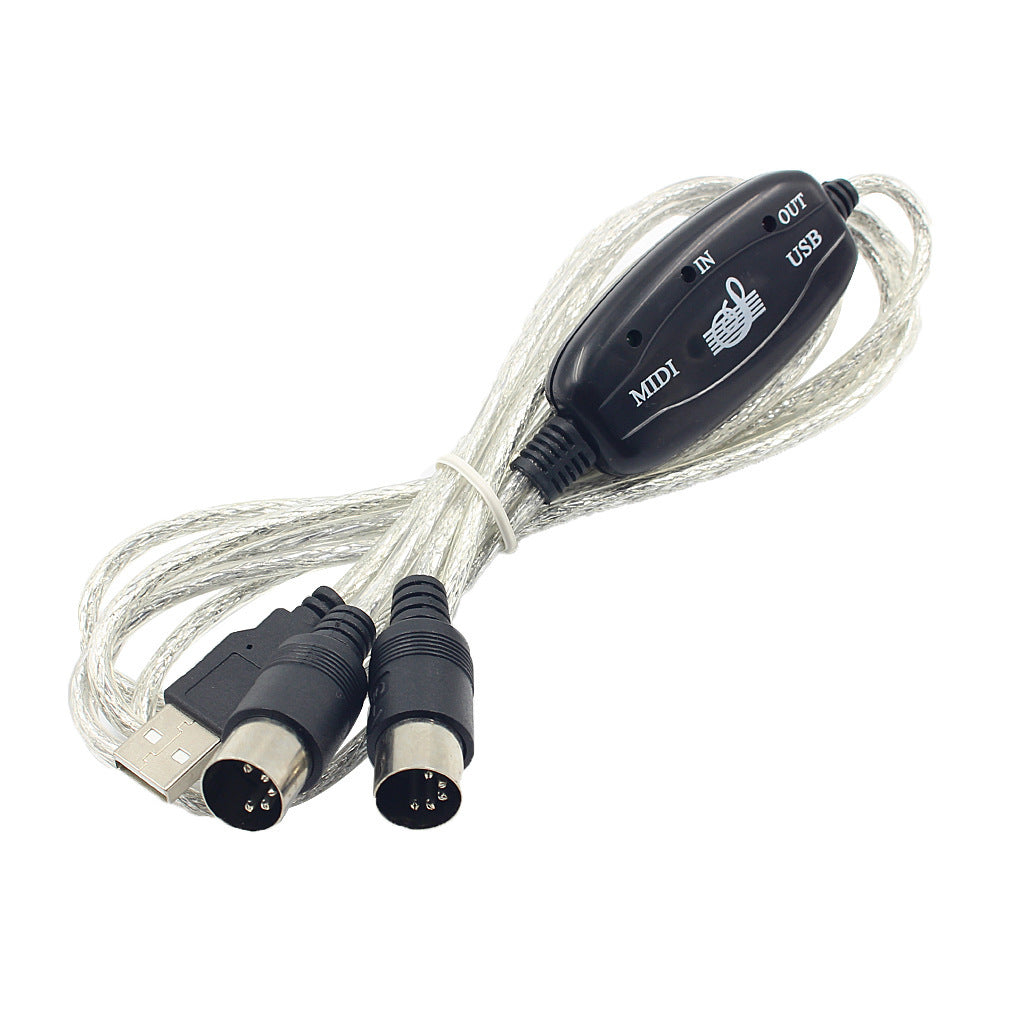 HKM-315795 USB to MIDI Keyboard Adapter Cable for Computer Music Editing - 2m Length