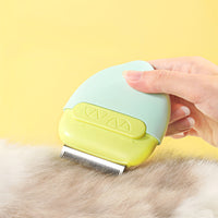 HKM-3158077 Double-Headed Pet Comb for Cats and Small Dogs - Portable, Dual-Sided Brush with Massage Feature