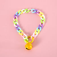 HKM-3158461 Macaron Candy Color Pet Collar for Cats and Dogs - Adjustable Blue, Pink, and Mixed Colors