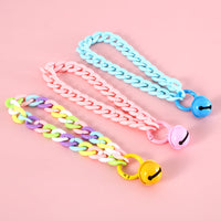 HKM-3158461 Macaron Candy Color Pet Collar for Cats and Dogs - Adjustable Blue, Pink, and Mixed Colors