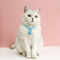HKM-3158461 Macaron Candy Color Pet Collar for Cats and Dogs - Adjustable Blue, Pink, and Mixed Colors