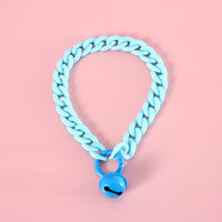 HKM-3158461 Macaron Candy Color Pet Collar for Cats and Dogs - Adjustable Blue, Pink, and Mixed Colors