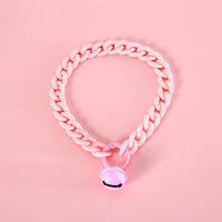 HKM-3158461 Macaron Candy Color Pet Collar for Cats and Dogs - Adjustable Blue, Pink, and Mixed Colors