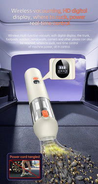 HKM-315859 Wireless 4-in-1 Handheld Vacuum Cleaner with Strong Suction for Home and Car Use