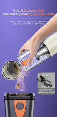 HKM-315859 Wireless 4-in-1 Handheld Vacuum Cleaner with Strong Suction for Home and Car Use