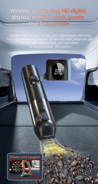 HKM-315859 Wireless 4-in-1 Handheld Vacuum Cleaner with Strong Suction for Home and Car Use