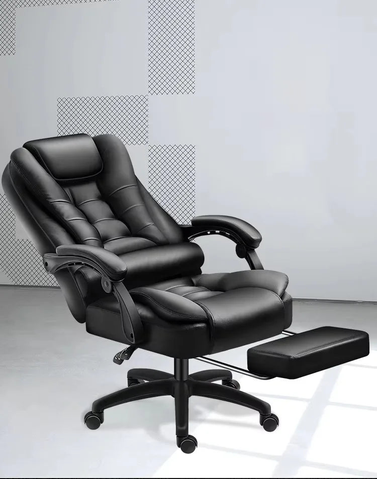 HKM-315987 Luxury Leather Reclining Executive Office Chair with Massage Function