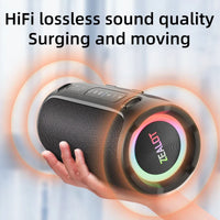 HKM-316115 50W Wireless Outdoor Speaker with Deep Bass, IPX6 Waterproof Rating, Portable Party Speaker for Camping