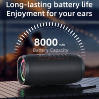 HKM-316115 50W Wireless Outdoor Speaker with Deep Bass, IPX6 Waterproof Rating, Portable Party Speaker for Camping