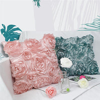 HKM-316115 Rose Embroidery Pillowcase in Pink, Ivory, Mint Green, and Rose - Soft Polyester Fabric