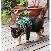 HKM-3161533 Japanese Style Cat Towing Rope Harness - Breathable Polyester Canvas, Sizes XS/S, 3 Colors Available