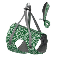 HKM-3161533 Japanese Style Cat Towing Rope Harness - Breathable Polyester Canvas, Sizes XS/S, 3 Colors Available