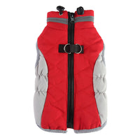 HKM-3161917 Warm Cotton Padded Dog Coat with Hauling Rope for Winter Weather