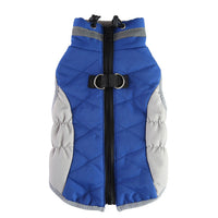 HKM-3161917 Warm Cotton Padded Dog Coat with Hauling Rope for Winter Weather