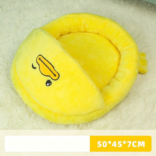 HKM-3162301 Winter Warm Cat Mattress - Fashionable Cloth Pet Nest for Cozy Comfort 50x45x7cm