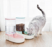 HKM-3162429 Automatic Pet Feeder and Water Fountain for Dogs and Cats - 3.8L Capacity