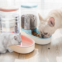 HKM-3162429 Automatic Pet Feeder and Water Fountain for Dogs and Cats - 3.8L Capacity