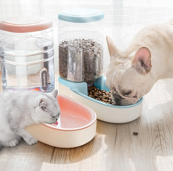HKM-3162429 Automatic Pet Feeder and Water Fountain for Dogs and Cats - 3.8L Capacity