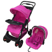 HKM-316307 Newborn Baby Stroller with Adjustable Canopy and Compact Folding Design
