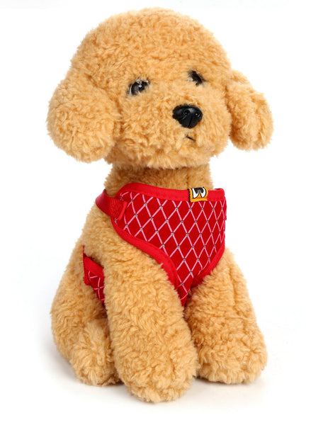 HKM-3163709 Breathable Mesh Dog Leash with Flash Diamond Nylon, Adjustable Size Options
