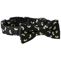 HKM-3164221 Skull and Bat Design Nylon Pet Leash and Collar for Dogs, Adjustable Sizes S, M, L