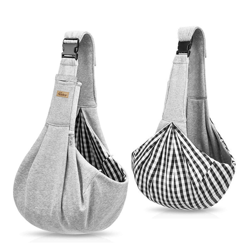 HKM-3164477 Small Pet Travel Sling Carrier for Dogs and Cats - Breathable Design, Ideal for Outdoor Hiking