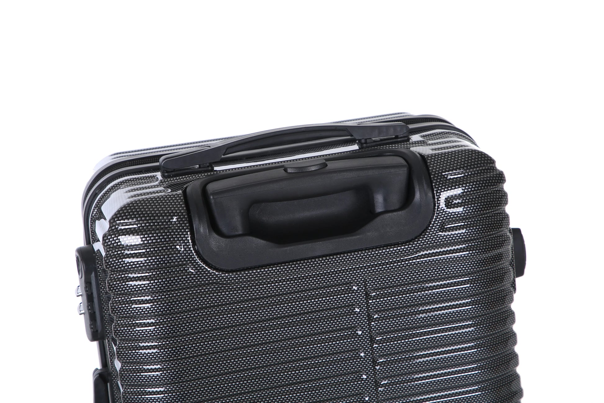 HKM-316499 3-Piece 360-Degree Hard Shell Trolley Luggage Set - 20/24/28 Inch Travel Suitcases in ABS and PC Materials