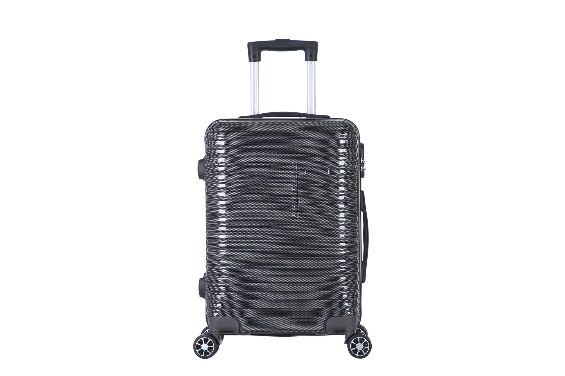 HKM-316499 3-Piece 360-Degree Hard Shell Trolley Luggage Set - 20/24/28 Inch Travel Suitcases in ABS and PC Materials