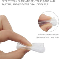 HKM-3165501 Soft Silicone Finger Toothbrush for Pets - Easy Dental Care for Dogs and Cats