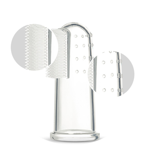 HKM-3165501 Soft Silicone Finger Toothbrush for Pets - Easy Dental Care for Dogs and Cats