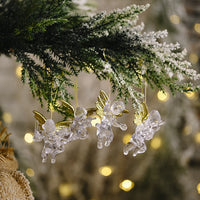 HKM-316563 Transparent Angel Pendant Christmas Ornament - 4-Pack Decorative Holiday Supplies