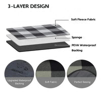 HKM-316627 Lightweight Waterproof Foldable Camping Mat for 6-8 People - PEVA Picnic Blanket