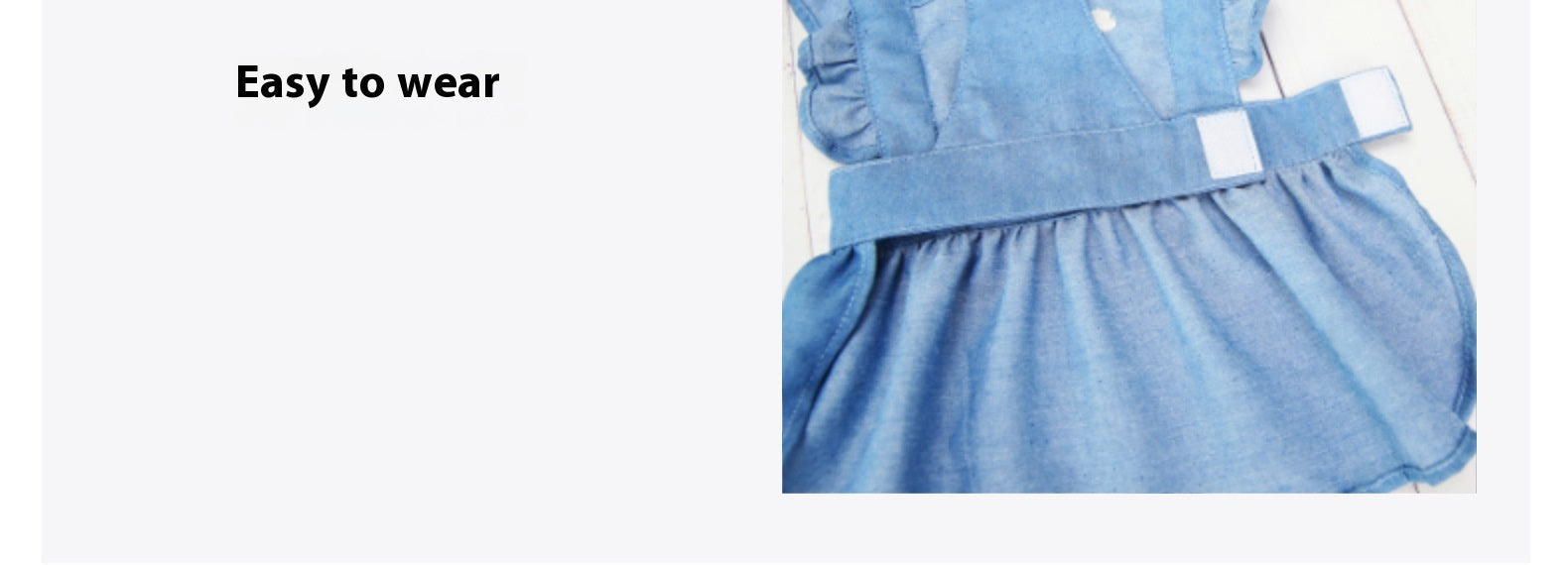 HKM-3166781 Embroidered Letter Denim Skirt for Dogs - Spring & Summer Fashion in Dark Blue and Light Blue
