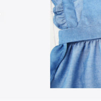 HKM-3166781 Embroidered Letter Denim Skirt for Dogs - Spring & Summer Fashion in Dark Blue and Light Blue