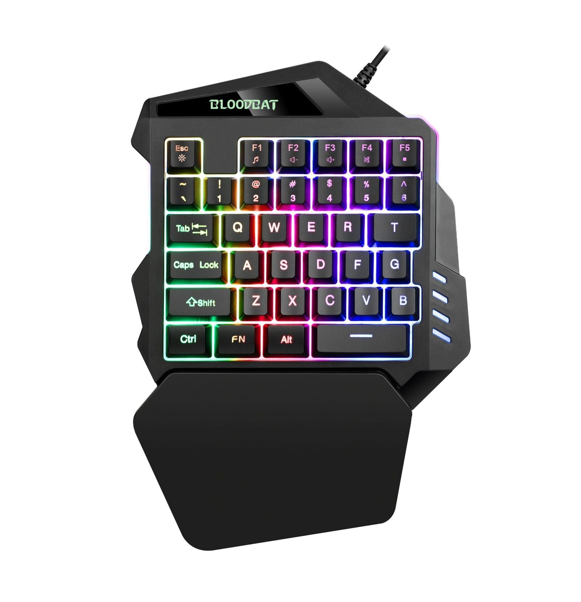 HKM-316755 Compact Gaming Keyboard with 35 Keys and USB Connection for Mobile Gaming