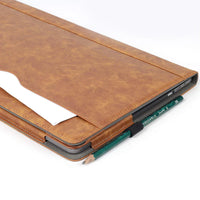 HKM-316819 Leather Laptop Sleeve Case for MacBook Pro 13 with Pen Holder