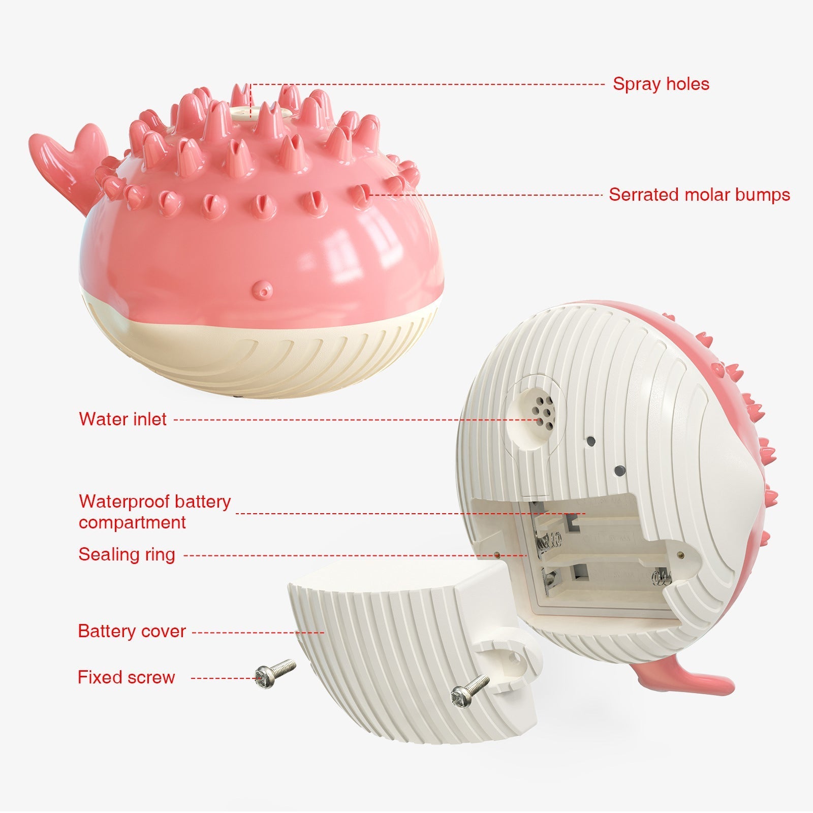 HKM-3168829 Summer Floating Dog Toy with Water Spray Function for Bathing and Playtime
