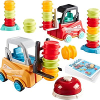 HKM-316947 Kids Montessori Engineer Forklift Balancing Stacking Game Toy