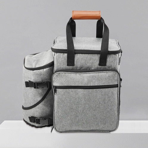 HKM-3170237 Pet Travel Bag - Medium to Hard Oxford, 6-7L Capacity, Cationic Fabric, Size 43x24x54cm, Plain Design