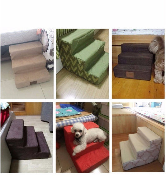 HKM-3171261 Pet Dog Climbing Stairs - Universal Sponge Steps for Easy Access to Bed