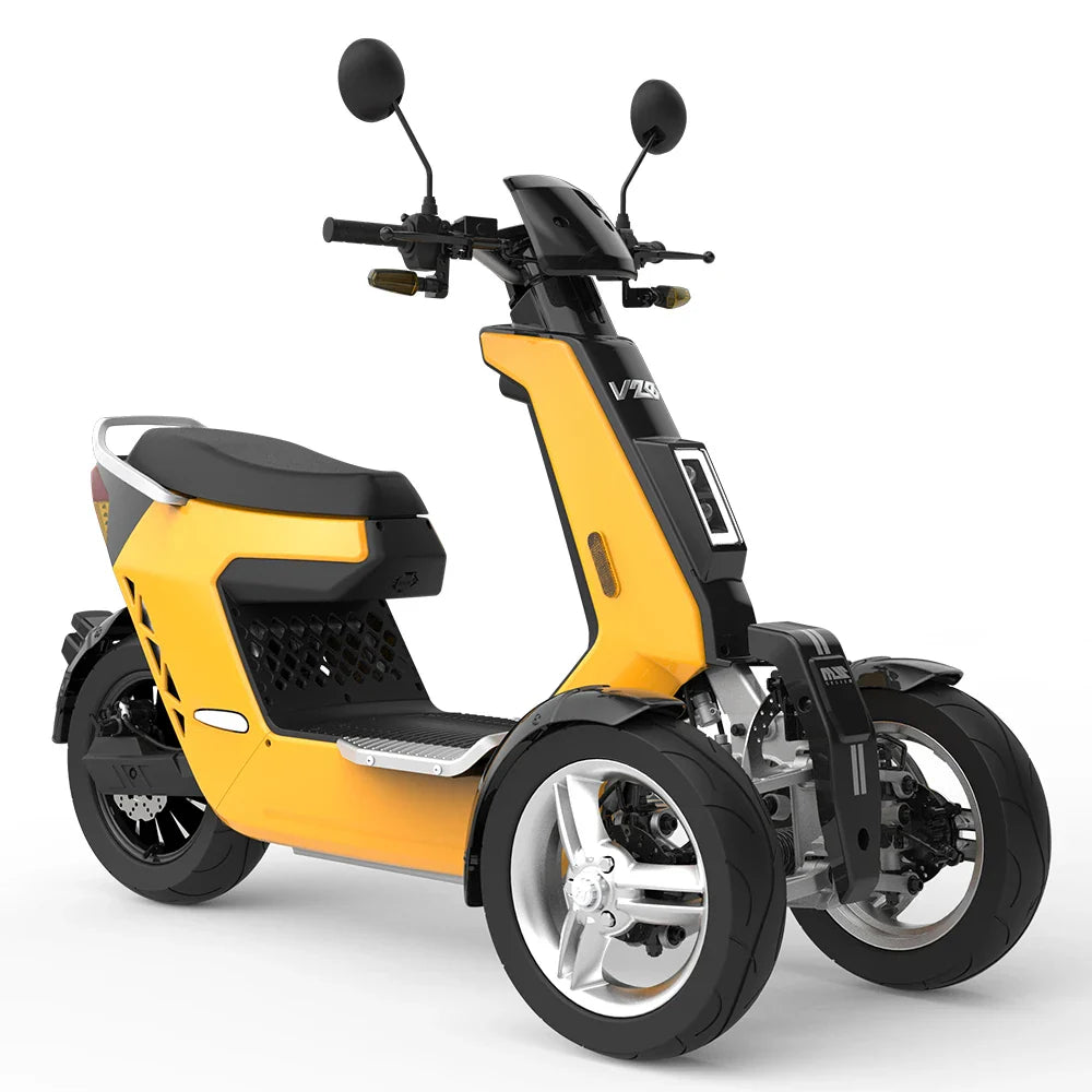 HKM-317139 High Power 2000W Electric Tricycle Scooter with EEC Certification - Customized Colors, 72V LCD Display