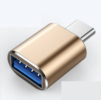 HKM-317139 Type-C OTG Adapter in Deep Black, Elegant Silver, and Native Gold