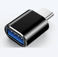 HKM-317139 Type-C OTG Adapter in Deep Black, Elegant Silver, and Native Gold