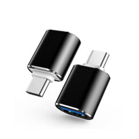HKM-317139 Type-C OTG Adapter in Deep Black, Elegant Silver, and Native Gold