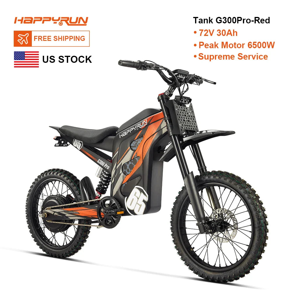 HKM-317203 Tank G300 Pro Long Range 6500W Electric Dirt Bike - Off-road Mountain E-bike