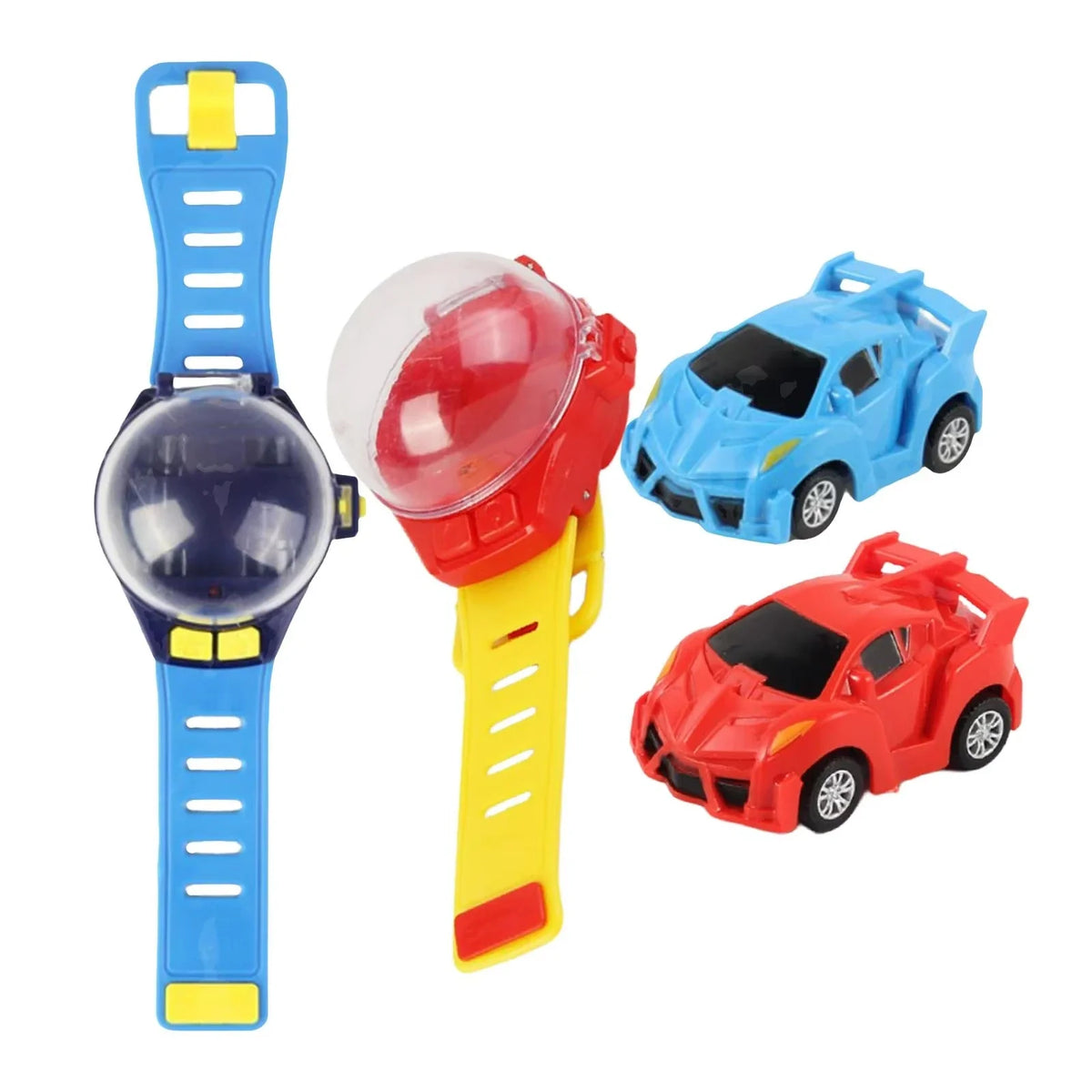 HKM-317267 Mini Remote Control Car with Watch Controller - USB Rechargeable Cartoon Racing Toy for Ages 5 and Up