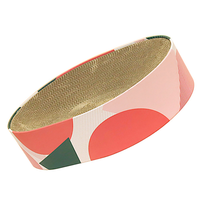 HKM-3173949 Oval Corrugated Cat Scratch Board for Claw Grinding and Play